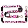 Max & Molly Urban Pets Max & Molly Guinzaglio per cani multifunzione 6 in 1, ultra morbido in neoprene imbottito, leopardato rosa, S