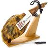 Jamonprive Prosciutto Spagnolo Serrano (Spalla) Riserva Duroc + Porta Prosciutto + Coltello 4.5-5 KG - Jamon Serrano Jamonprive