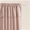 ROOM99 Mia - Tenda con nastro arricciato, 140 x 250 cm, larghezza x altezza, semitrasparente, per soggiorno, camera da letto, rosa cipria, 1 pezzo