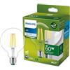 Philips LED Lampadina Globo a Filamento Classe A Ultra Efficiente a Risparmio Energetico, 60W, E27, Luce Bianca Fredda