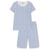 Petit Bateau A09Qe pijacourt, Marshmallow/Incognito, 5 Anni Bambine e Ragazze