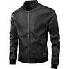 TONY BACKER Giacca Ecopelle Primavera Uomo Leggero Giubbino Casual Autunnale Bomber Giubbotto Vintage P1821 (IT, Testo, XXL, Regular, Regular, Nero31)