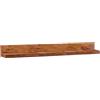 WOHNLING Mensola in Legno massello Sheesham mensola di Legno 160 Centimetri Stile Rustico Muro-Shelf Vero Legno Bordo della Parete Prodotto Naturale