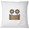 Bona Basics, Fodera decorativa per cuscino, decorazione per la casa, per divano, caffetteria, Dimensioni: 45X45 cm, Colore: Bianco