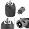 Nikou Mandrino Autofilettante, Mandrino Autoserrante Senza Chiave 2-13mm, 1/2 -20UNF con Adattatore 1/2, Strumento di Adattamento per Conversione Avvitatori a Impulsi