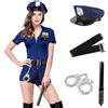 M MUNCASO Costume da poliziotto da donna poliziotto, uniforme da donna