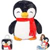 Odoxia Big Weighted Penguin - Peluche per l'ansia, 2,3 kg