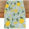 Tarklanda Runner da Tavola Limone Giallo Verde Runner Tavola Estate Lavabile, Tavolo da Pranzo, Primavera Estate Decorazione per Interni ed Esterni, Feste e Vacanze, Soggiorno, 40 x 140 cm