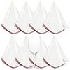 Nuenen 8 Panni in Microfibra per Lucidare Bicchieri di Vetri Stracci per Lucidatura Grandi 50 x 65 cm Strofinacci Riutilizzabili per Pulizia Superficie Lucida Occhiali Finestre, Vino Rosso, Bianco