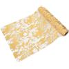 NiceLand 28 cm x 5 m Tovaglia da Tavolo in Poliestere con Pellicola Dorata Lucida Riutilizzabile