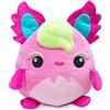 SQUISHPETS Funxy - Bambola di peluche di circa 30 cm, con dettagli ricamati ed effetti sul tessuto