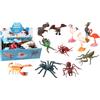 FLYPOP'S - Confezione da 24 animali volatili e insetti - Mondo animale - 032650PA - Multicolore - Plastica - Animale Volante - Giocattolo Bambino - Realistico - Miniatura - 6,5 cm - Da 3 anni