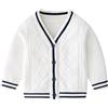 ACMEDE Maglione Lavorato a Maglia Ragazzi Ragazze Neonati Bambini Cardigan Maglieria a Maniche Lunghe con Scollo a V Cotone Maglione Felpa Soprabito Capispalla Scuola Uniforme, 1-8 Anni