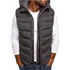 Fulidngzg Gilet Uomo Senza Maniche Leggero Casual Giubbotto Trapuntata Caldo con Cappuccio Jacket Sportivo Corto Piumino Invernale Smanicato Giacca Antivento