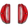 Generic 2 x luci posteriori a LED da 12 V e 24 V, colore bianco, indicatori di direzione della targa, camion, pickup, 2 funzioni, bulloni di montaggio