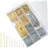 HAOCHEN 1000 PzChiodi per Legno, Chiodi per Quadri Muro, Assortimento di Chiodi senza Testa, Chiodini per Quadri Muro a Testa Piatta per Legno, Quadro Appeso, Specchio, Cartongesso