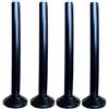 Lokatall Kit di 4 paia di coperture per tubi radiatori e coperture in plastica, 16 mm x 200 mm, per riscaldamento centralizzato, accessori per tubi del gas, decorazione per tubi del gas, tubi da
