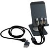 SCX.Design Supporto per telefono pieghevole con cavo di ricarica 3 in 1 SCX.Design personalizzate o neutre