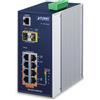PLANET IGS-4215-4P4T2S switch di rete Gestito L2/L4 Gigabit Ethernet (10/100/1000) Supporto Power over (PoE) Blu, Bianco [IGS-4215-4P4T2S]