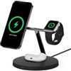 Belkin Caricabatterie Belkin BOOSTâ†'CHARGE PRO Auricolare, Smartphone, Orologio intelligente Nero Carica wireless Interno (BOOST CHARGE MAGSAFE 3-IN-1 - WIRELESS CHARGER BLK) [WIZ009MYBK]