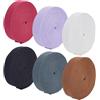 BENECREAT Nastro in Cotone Pesante da 27 m in 6 Colori, Cinghia in Cotone Poliestere Larga 25 mm per Borse in Stoffa Cinghie al Guinzaglio Accessori Fai da Te