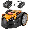 Lawnmaster Tagliaerba robotizzato LawnMaster OcuMow™ con kit combo tagliabordi senza fili 24V MAX da 10, navigazione ottica, evitamento automatico degli ostacoli, taglio preciso.