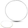 MAJALE - Girocollo Rigido Dorato e Argento | Choker Oro | Girocollo da Donna | Único, Acciaio Inossidabile, Non Applicabile