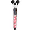 Grupo Erik Penna Multicolore Topolino - Penna a Sfera a Scatto 10 Colori con Topper 3D | Cancelleria Disney Mickey Mouse, Regalo Bambina 10 Anni