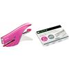 Leitz 6 Cucitrici a Pinza 5547 Capacità 15 fogli Fucsia, con Leitz Punti metallici N.8 5578000 20 conf. da 1000 pz