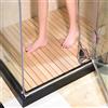 Zhaomi Pedana Doccia in Legno,Pedana per Doccia,Pedana in Legno,Tappetino Doccia Moderno di Lusso,Tappetino per Doccia Naturale,Ecologico Premium,Spa o Uso Esterno (80x60cm/31x24in)
