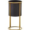 Premier Housewares - Fioriere, nero, oro, taglia unica