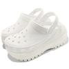 Crocs Classic Mega Crush Clog White Men Unisex Platform SlipOn Sandal 207988-100