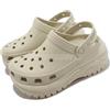 Crocs Classic Mega Crush Clog Ivory Bone Men Unisex Platform Sandal 207988-2Y2