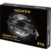 ADATA SSD ADATA LEGEND 960 4 TB Grigio Scuro/Oro PCIe 4.0 x4 NVMe 1.4 M.2 2280
