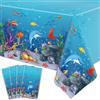 TJYJOY 4 Pack Animali Oceanici Tovaglie Onde Oceaniche Copritavolo Subacqueo Sotto il Mare Tovaglia Vita di Mare Tovaglia Animali Oceanici Vestiti da tavola per l'estate Compleanno Decorazione Party