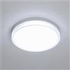 Osairous 36W Plafoniera Led Soffitto 6500K 4320LM Lampadario Camera da Letto Bianco Lampada da Soffitto di Forma Moderna per Camera da Letto, Bagno, Soggiorno, Cucina Ø23CM.