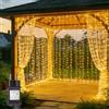 Joysing Tenda Luminosa 6m x 3m 600 LED Tenda Luci Natale con Timer, 8 Modalità Luci Natale Esterno Cascata Impermeabile Tenda Luminosa Interno Per Giardino Matrimonio Camera Festa