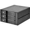 Silverstone Box esterno 2x5.25 Silverstone SST-FS303-12G per 3x3.5 SAS12G/SATA/HDD/SSD Nero [SST-FS303-12G]