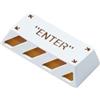 Keychron Keycap Keychron Enter Artisan in alluminio Bianco/arancione [AT-9]