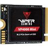 Patriot SSD 1TB Patriot Viper VP400 Mini M.2 PCIe Nero [VP4000M1TBM23]