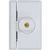 Abus Ts96A Al0125 Serratura con Blocco, Blocco per Finestre con Chiusura Intuitiva e Allarme, Chiusura con Chiave, Livello di Sicurezza: 10, 78559, Bianco