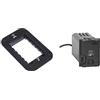 Bticino Living Now Supporto 3 moduli, nero & K4531C Living Now Modulo Per Presa Connesso, 3800W