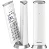 Senza Marca/Generico Panasonic KX-TGK212SP Telefono DECT Silver, Bianco Identificatore di chiamata