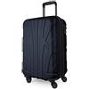Suitline - Valigia media rigida leggera bagagli da stiva espandibile, 66 cm, 68 litri, Blu scuro