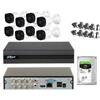 DAHUA KIT DAHUA 8 TELECAMERE 5 MP, XVR 8 CANALI 5 MPX HARD DISK 1 TB INCLUSO