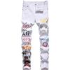 Generico Jeans Uomo Elasticizzati Estivi Leggeri Felpati da Lavoro Larghi Strappati Neri Pantaloncini