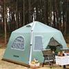 Laaioo Tenda gonfiabile Glamping - Tenda da campeggio per famiglia - Escursioni e zaino in spalla - Adatta per 4-5 persone - Veloce con installazione in 3 minuti - 2,4 m x 2,4 m x 1,5 m