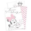 Herding Disney Minnie Mouse Set di Biancheria da Letto, Cotton, Bianco/Rosa, 100 x 135 cm, 40 x 60 cm