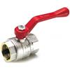 TIEMME RACCORDERIE S.p.A. 2310 Valvola Sfera Ni Scirocco Acqua F-F 3/8 Iso7 Leva Alluminio Rossa Tiemme Racc. 2310034