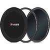 7artisans Filtro Nanomagnetico Filtro UV Filtro ND Per la Riduzione Della Luce/Filtro Polarizzatore CPL/Filtro Gradiente GND/Nebbia Nera 1/4 Filtro per Fotografia di Ritratto (82mm ND1000)